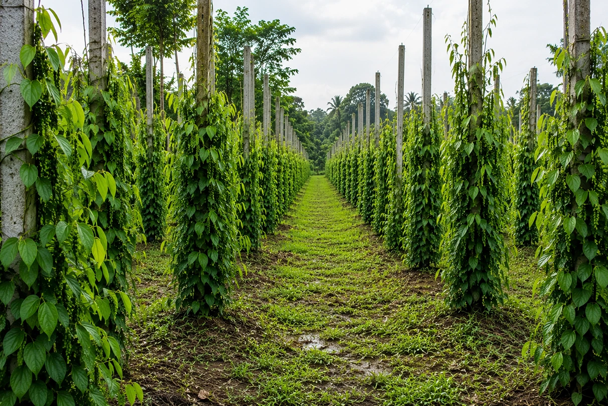 Black pepper farming